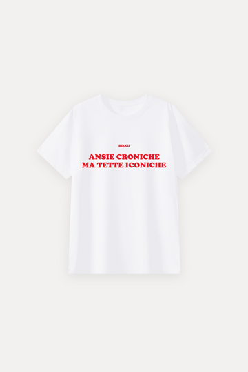 'Ansie croniche ma tette iconiche' classic tee