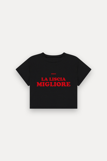 'La liscia migliore' crop top
