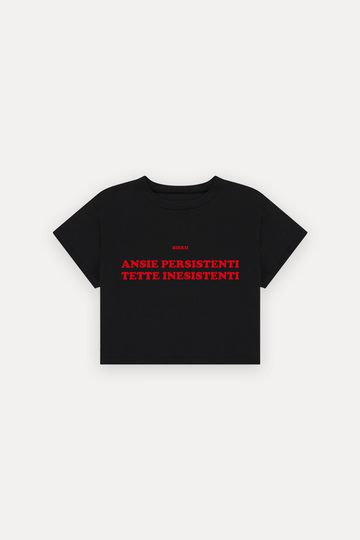 'Ansie persistenti tette inesistenti' crop top