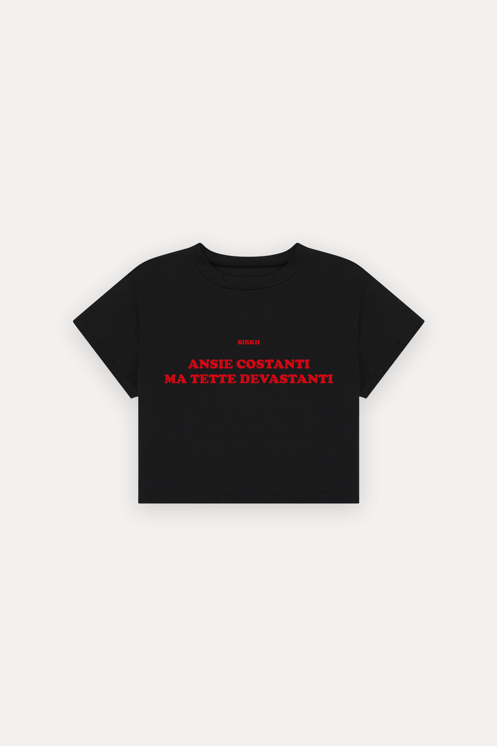 'Ansie costanti ma tette devastanti' crop top