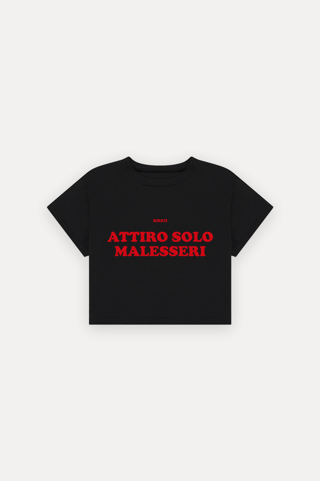 'Attiro solo malesseri' crop top