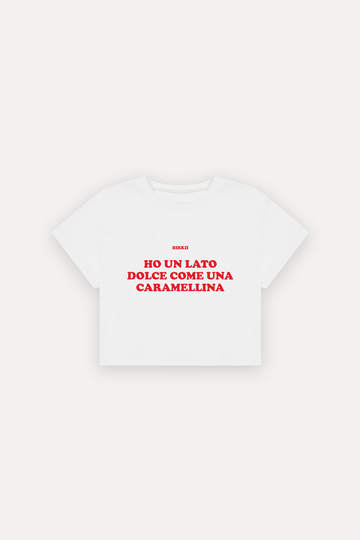 'Ho un lato dolce come una caramellina' crop top