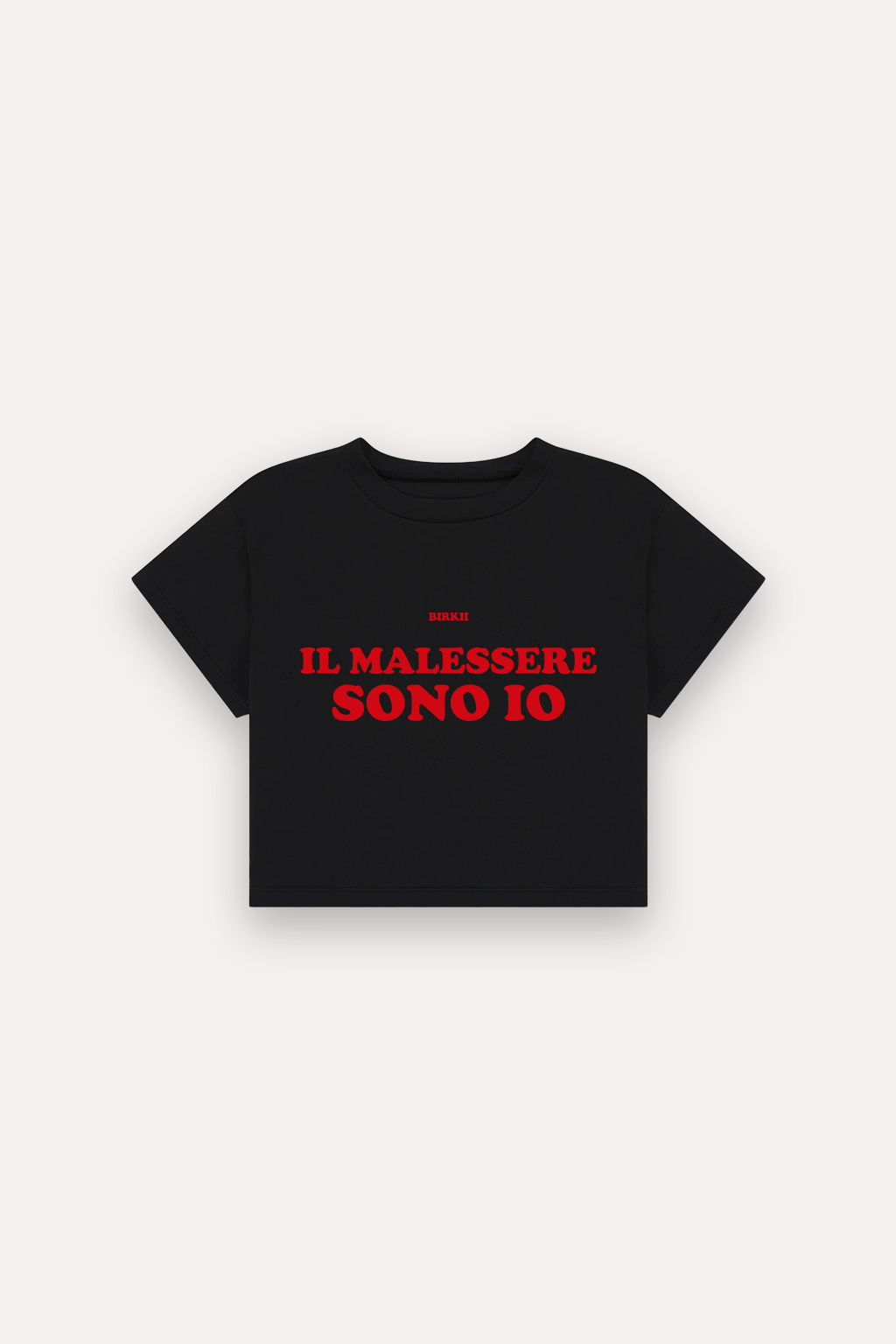 'Il malessere sono io' crop top