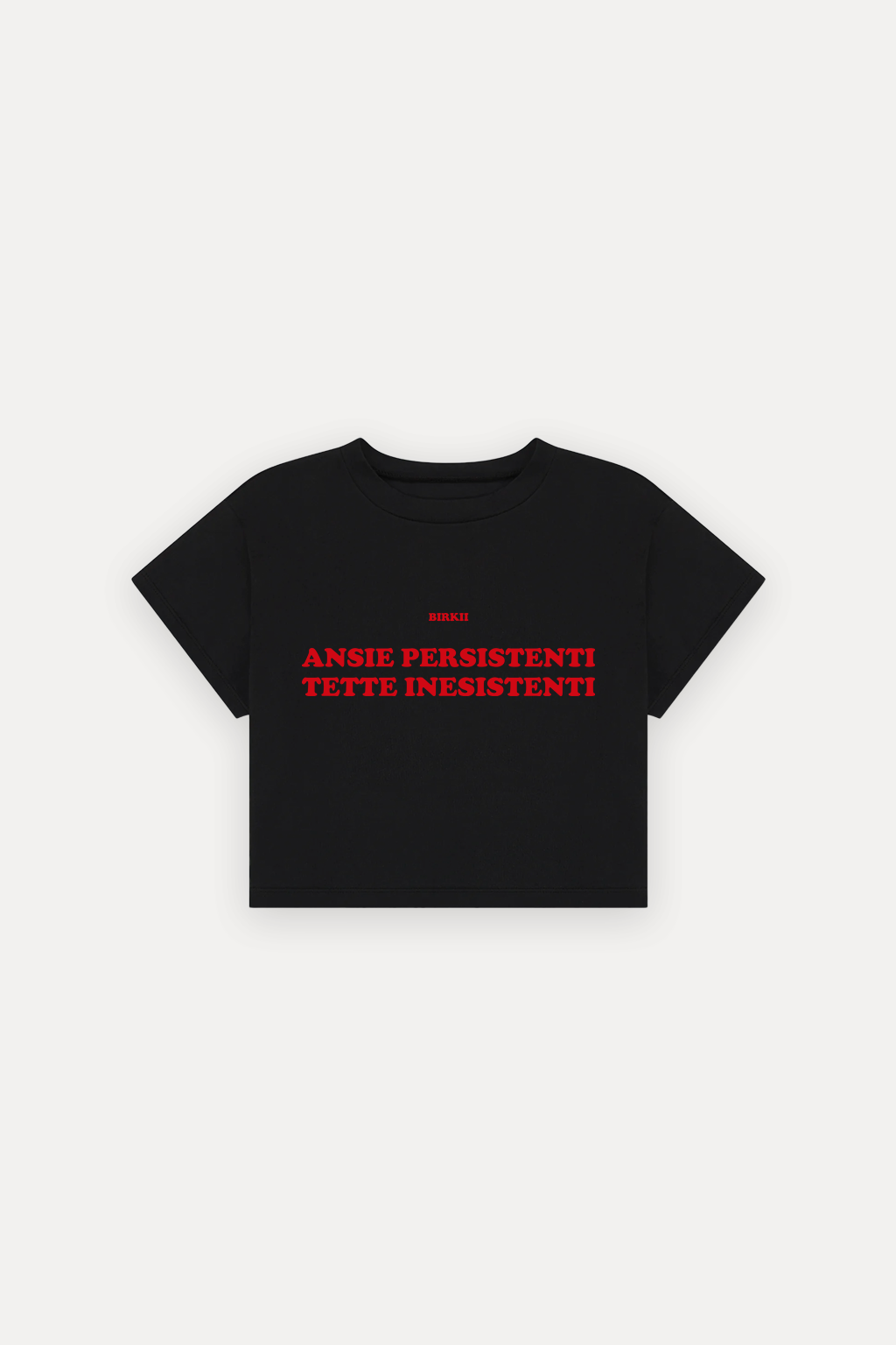 'Ansie persistenti tette inesistenti' crop top